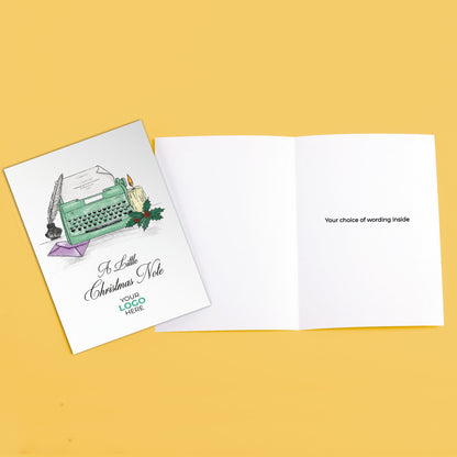 Typewriter & Candle' Branded Christmas Cards image 3