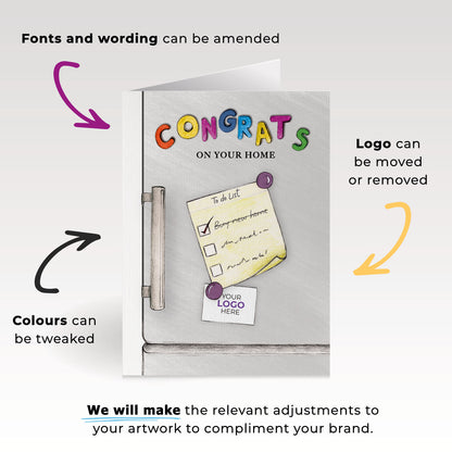 Fridge Magnets' Personalised Corporate Branded Property Greeting Cards image 1