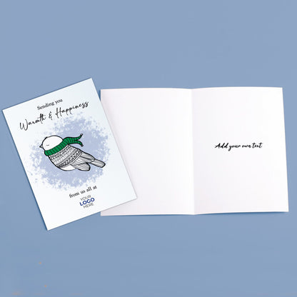 ‘Birdy Scarf’  Customised Corporate Christmas Cards image 3