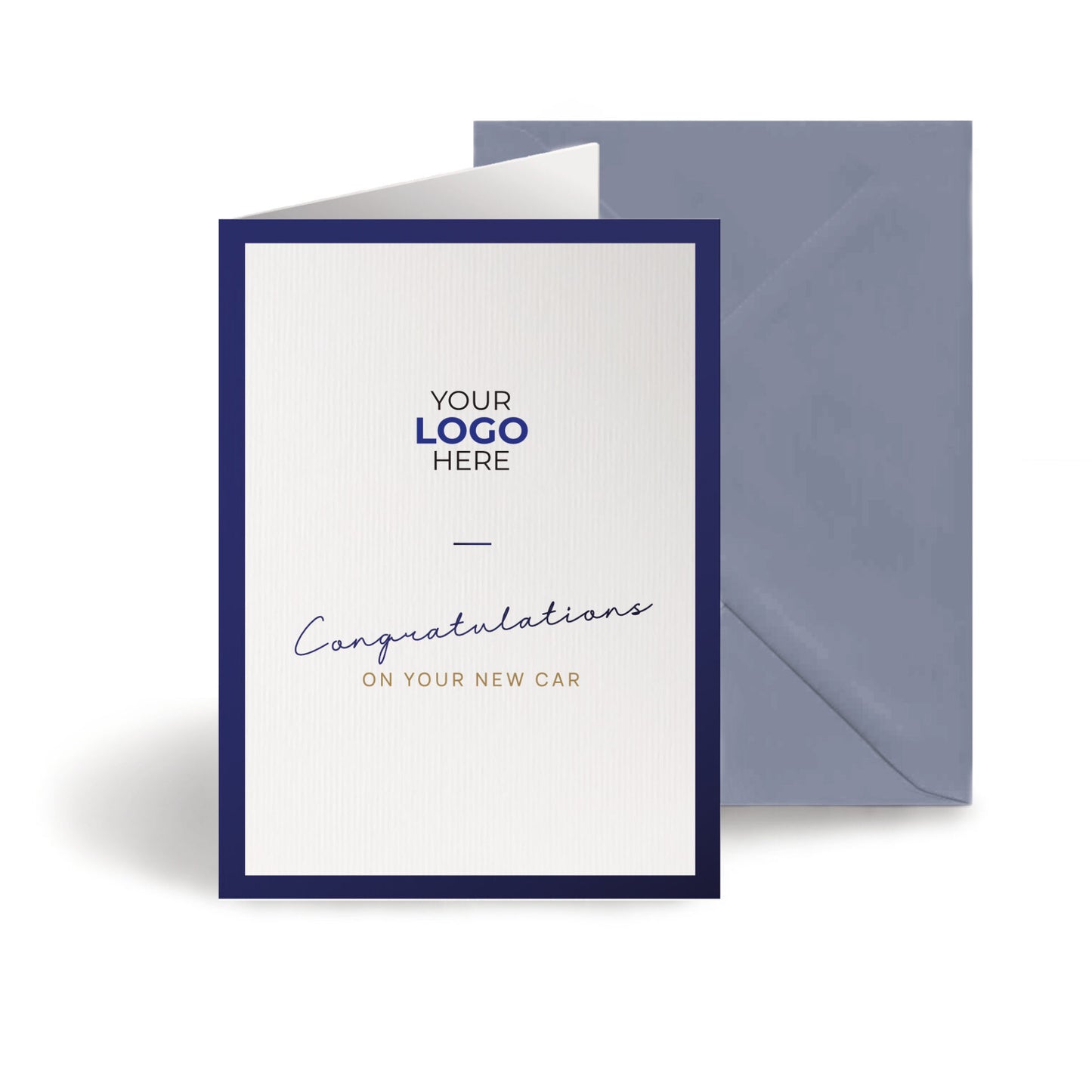 ‘Minimalistic’ Personalised Corporate Branded Automotive Greeting Cards image 0