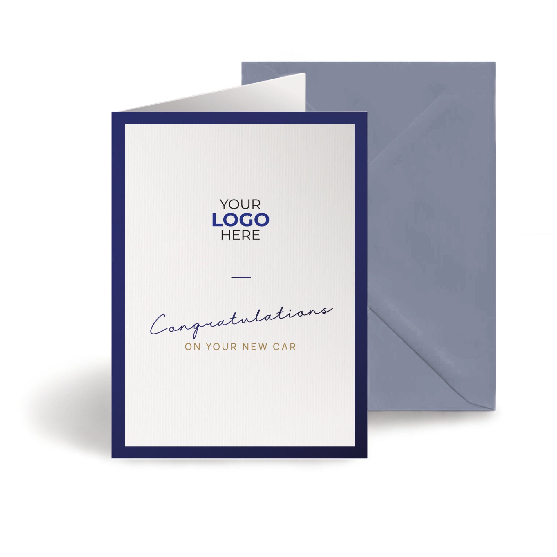 ‘Minimalistic’ Personalised Corporate Branded Automotive Greeting Cards image 0