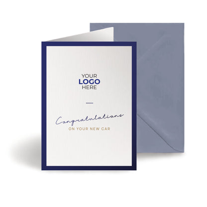 ‘Minimalistic’ Personalised Corporate Branded Automotive Greeting Cards image 0