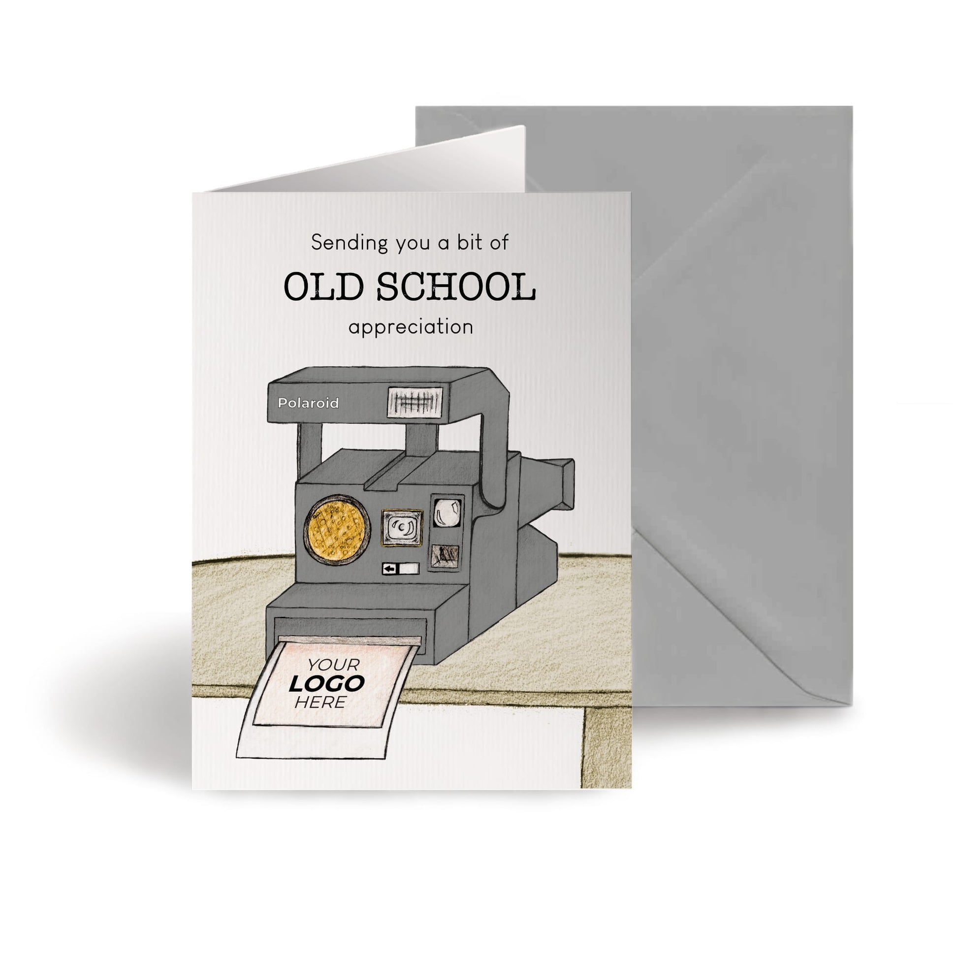 ‘Polaroid’ Personalised Corporate Branded Creative Industries Greeting Cards image 0