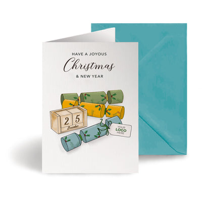 ‘Simply Crackers' Personalised Company Christmas Cards image 0
