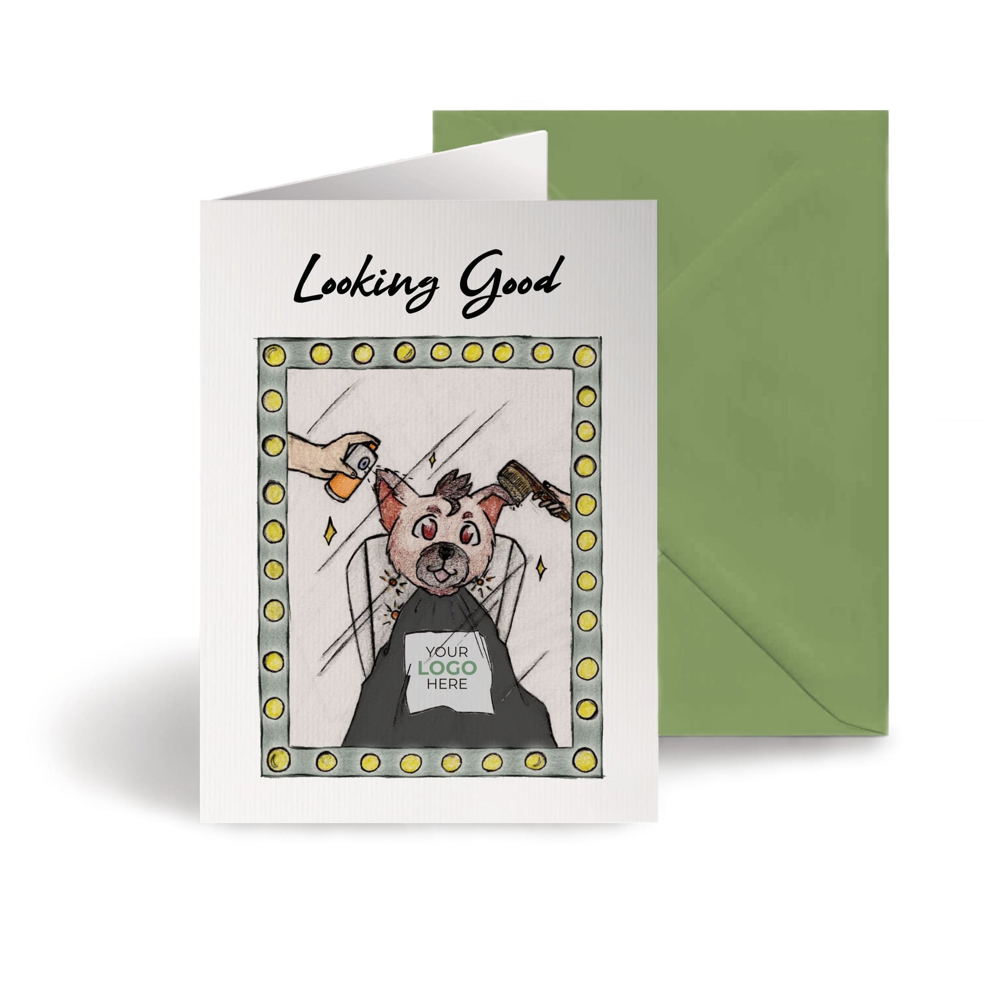 ‘Pampered Dog’ Personalised Corporate Branded All Things Dogs Greeting Cards image 0