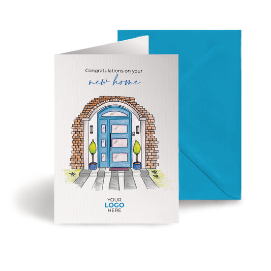 Colorful Door' Personalised Corporate Branded Property Greeting Cards image 0