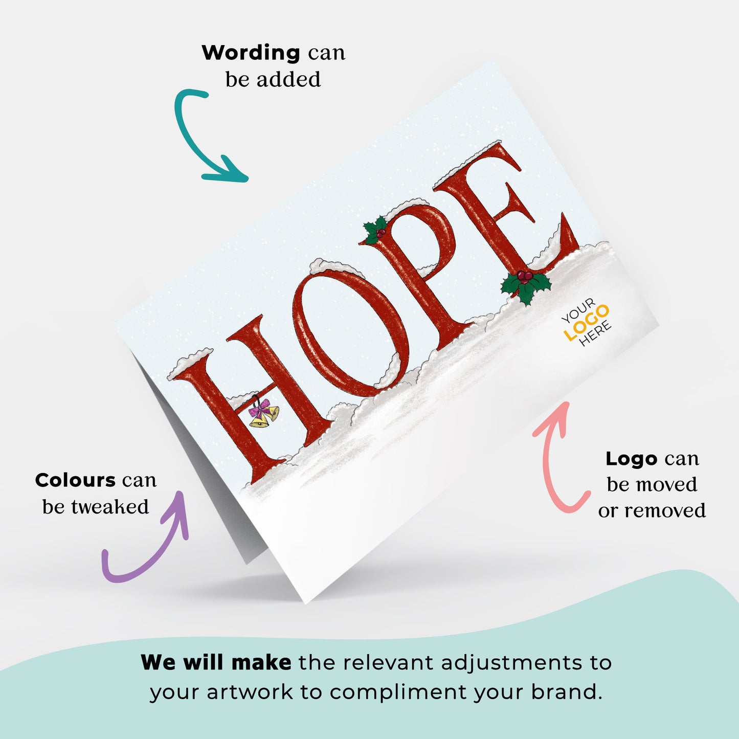 Hope - Version 2' Branded Christmas Cards image 1