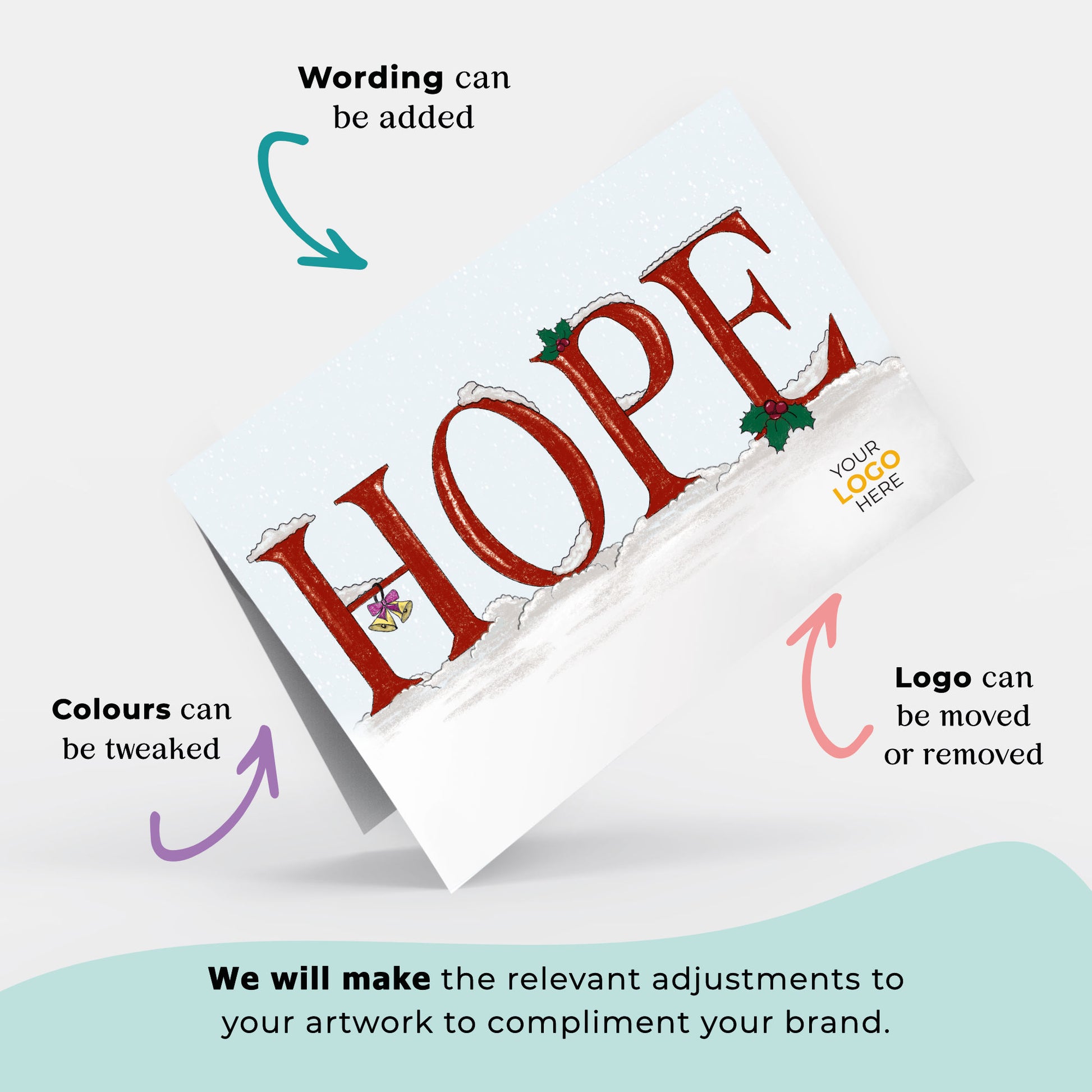 Hope - Version 2' Branded Christmas Cards image 1