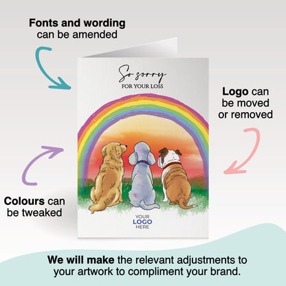 ‘Dogs Looking At Rainbow’ Business All About Dogs Cards image 2