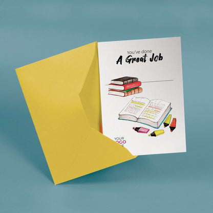 ‘Highlighter’ Personalised Corporate Branded Education Greeting Cards image 2