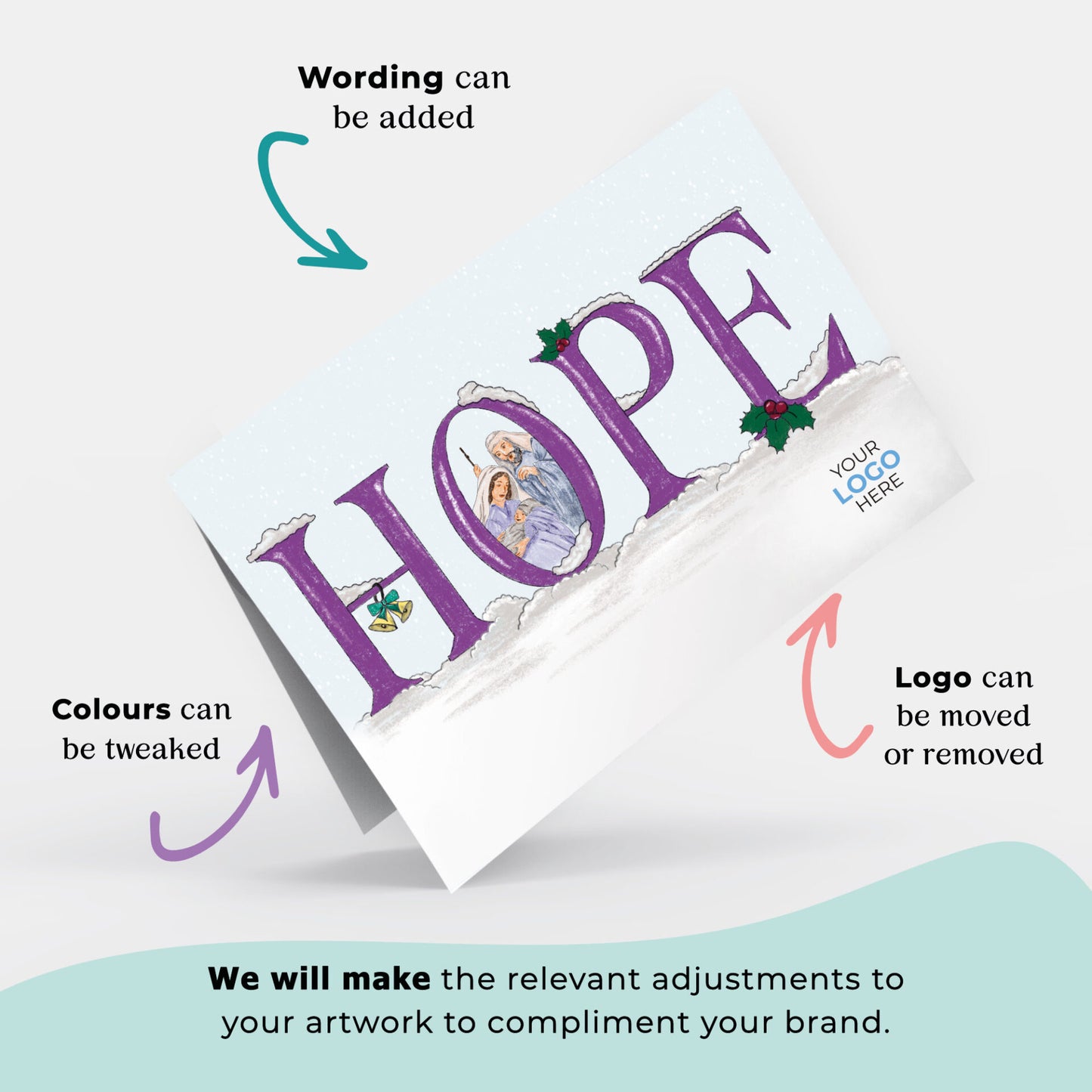 Hope - Version 1' Branded Christmas Cards image 1