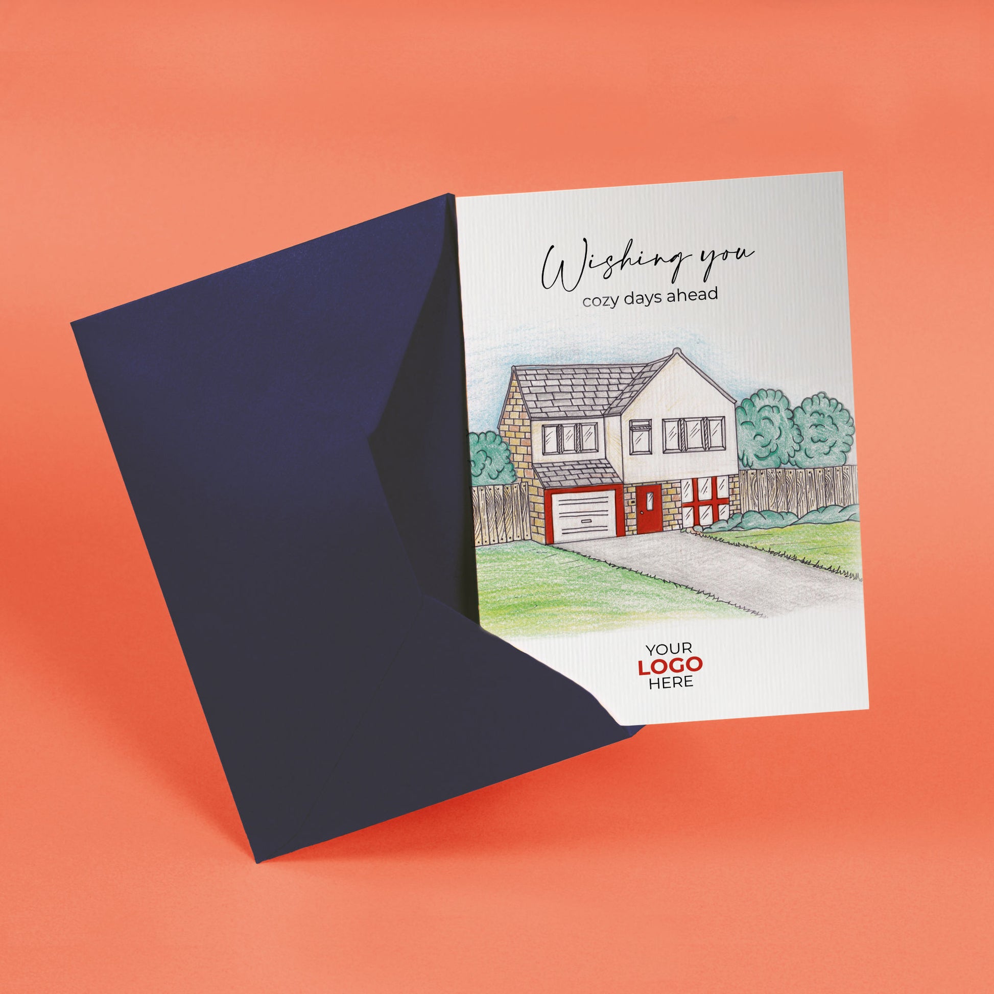 ‘New Build’ Personalised Corporate Branded Property Greeting Cards image 2