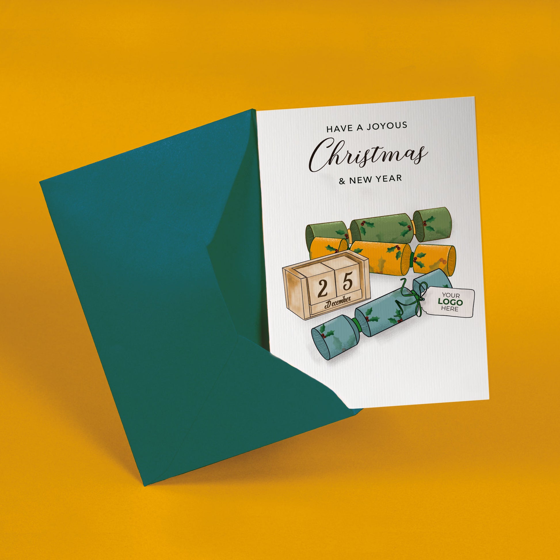 ‘Simply Crackers' Personalised Company Christmas Cards image 1