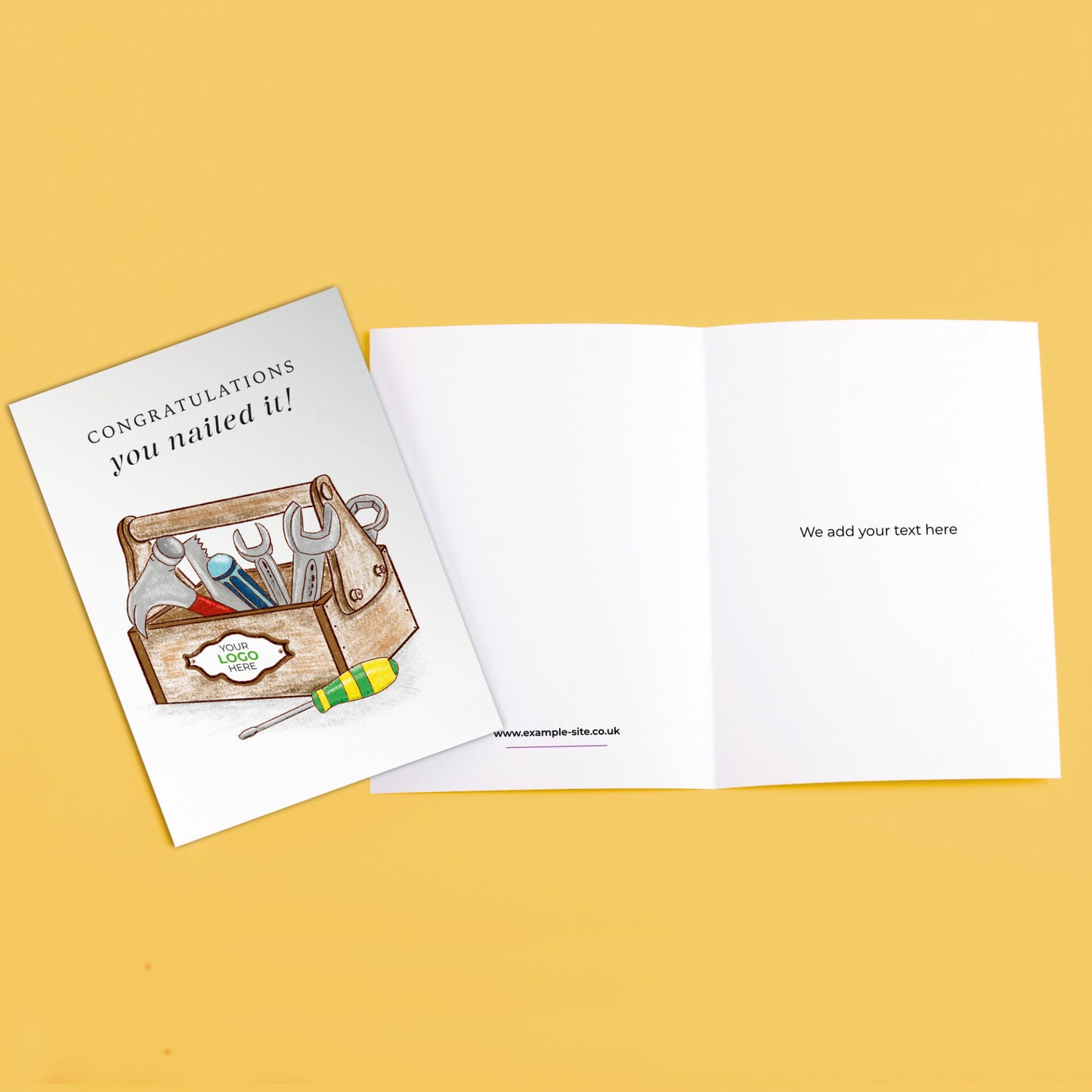 Toolbox’ Personalised Corporate Branded Trades People Greeting Cards image 3