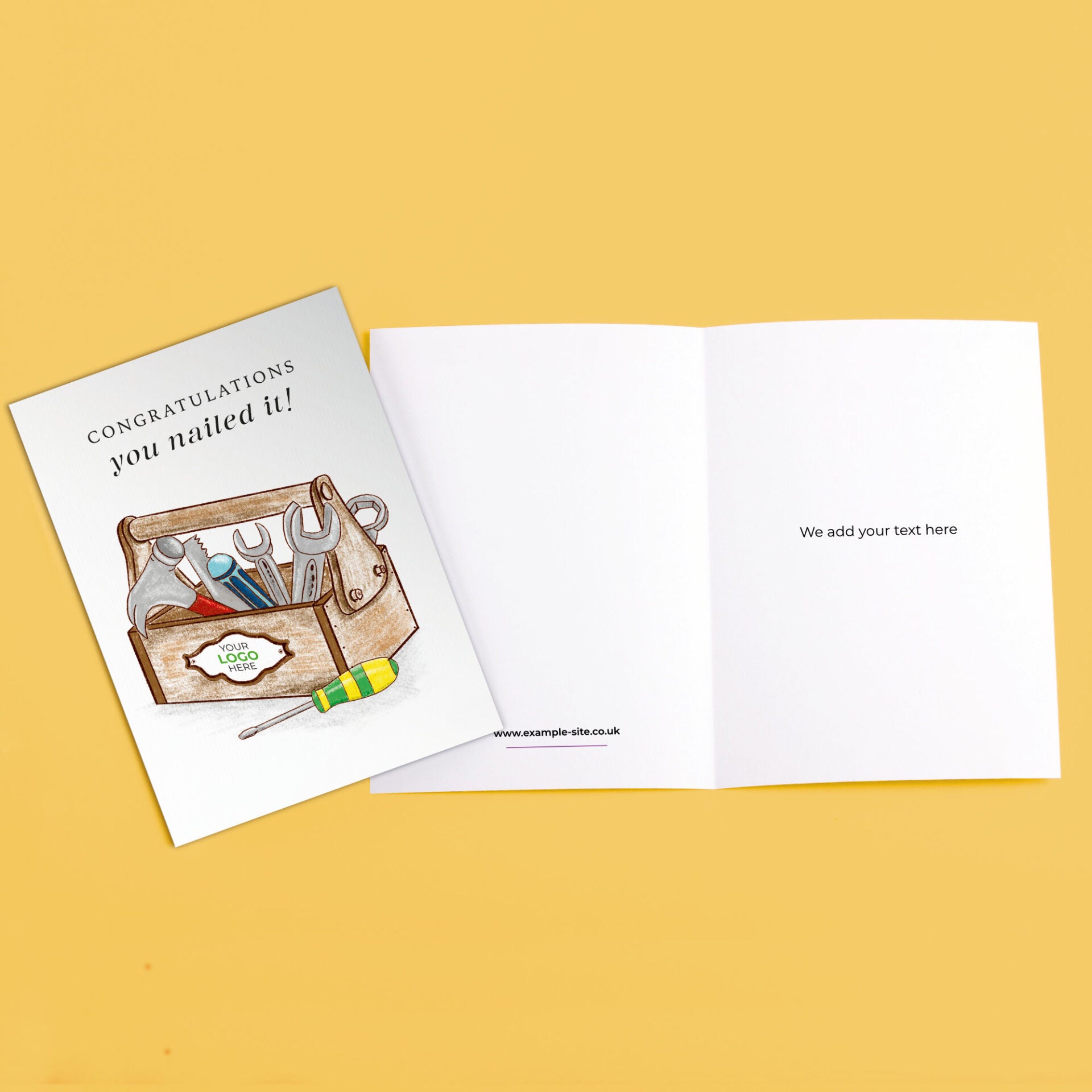 Toolbox’ Personalised Corporate Branded Trades People Greeting Cards image 3