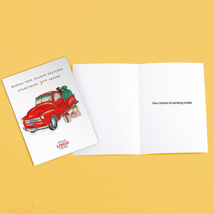 Vintage Delivery Truck' Branded Christmas Cards image 3