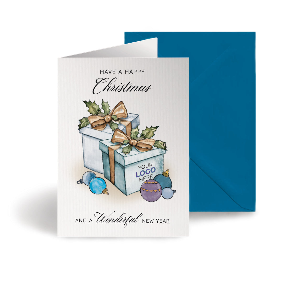‘Christmas Gifts' Personalised Company Christmas Cards image 0