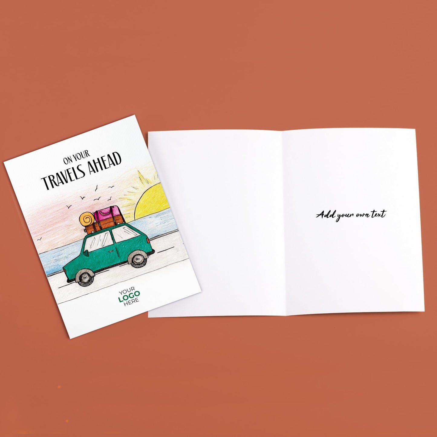 ‘Road Trip’ Personalised Corporate Branded Travel Greeting Cards image 3