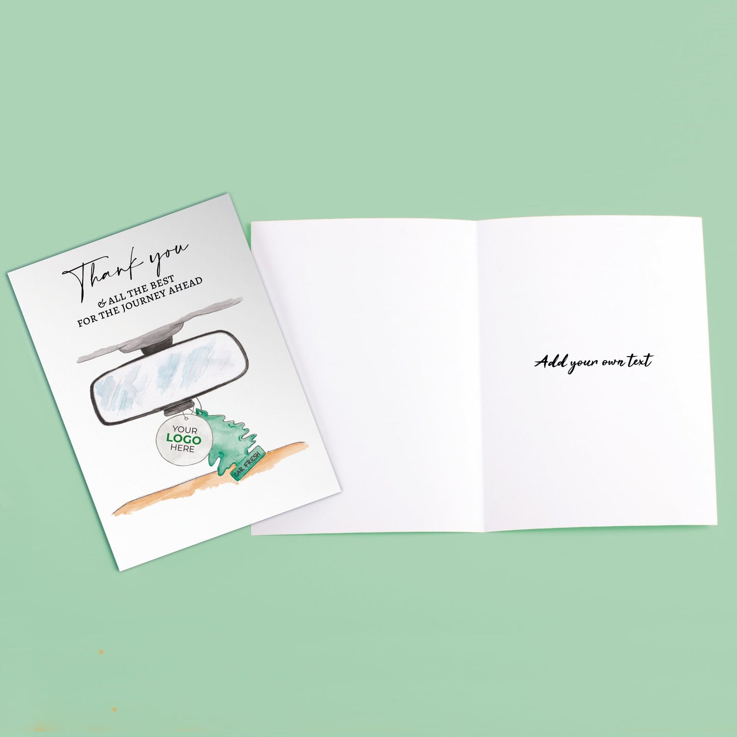 ‘Rearview Mirror’ Business Thank You Cards image 2