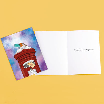Postbox & Robin' Branded Christmas Cards image 3