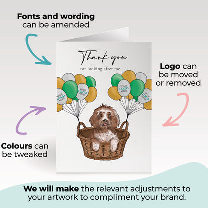 ‘Dog, Basket & Balloons’ Business All Things Dogs Cards image 2