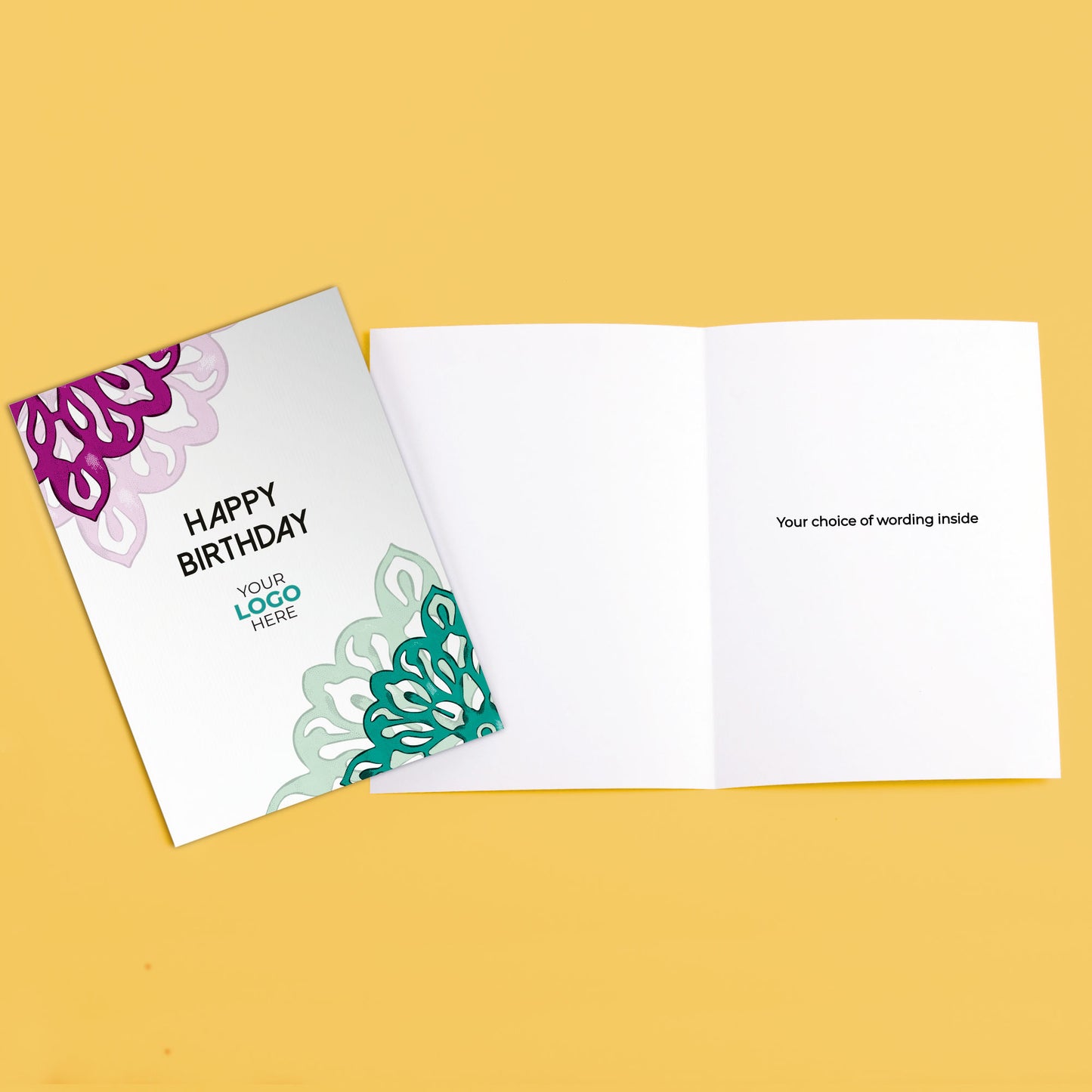 ‘Simple Mandala’ Business Birthday Cards image 3