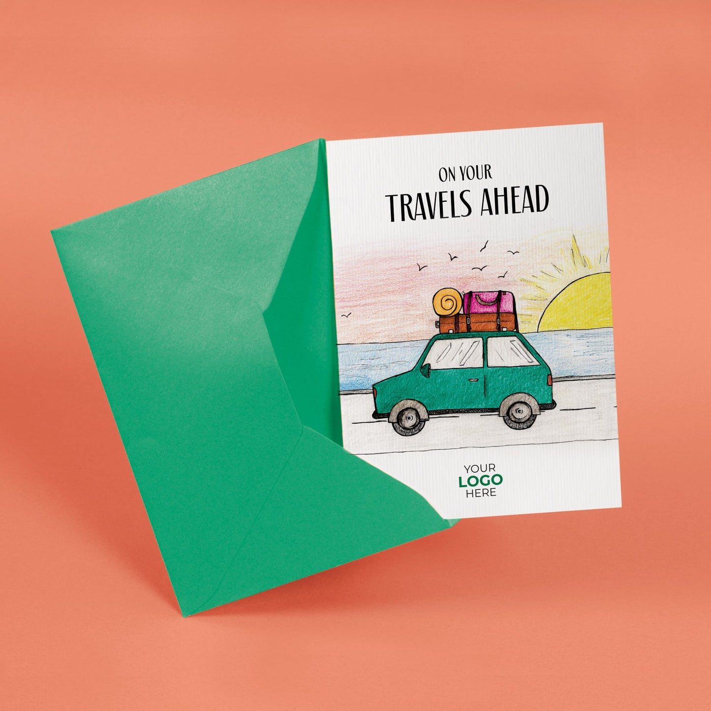 ‘Road Trip’ Personalised Corporate Branded Travel Greeting Cards image 2
