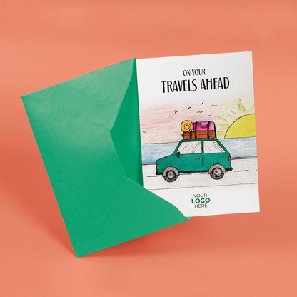 ‘Road Trip’ Personalised Corporate Branded Travel Greeting Cards image 2