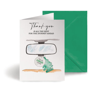 ‘Rearview Mirror’ Business Thank You Cards image 0