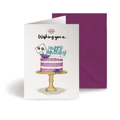 ‘Blueberry Paw Cake' Business All About Dogs Cards image 0