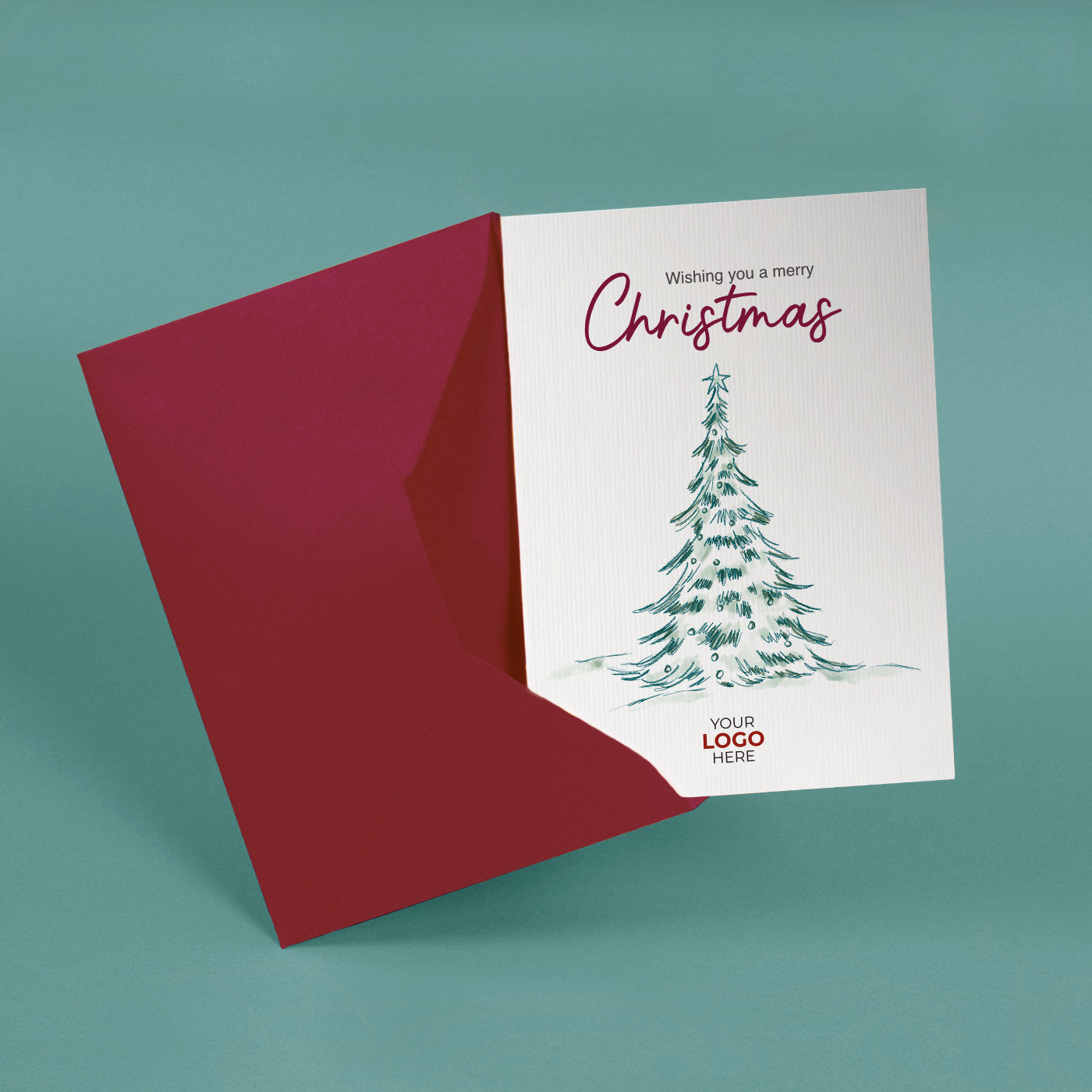 Christmas Tree' Branded Christmas Cards image 2
