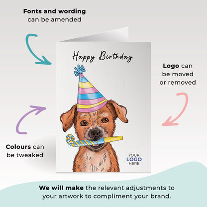 ‘Dog & Party Whistle' Business All About Dogs Cards image 2