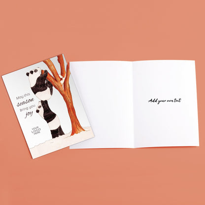 ‘Panda Tree’  Customised Corporate Christmas Cards image 2