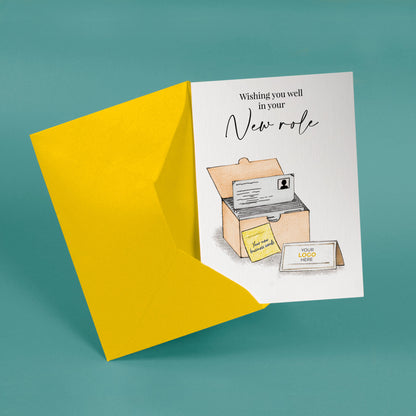 ‘Business Card Pack’ Personalised Corporate Branded New Job Greeting Cards image 2