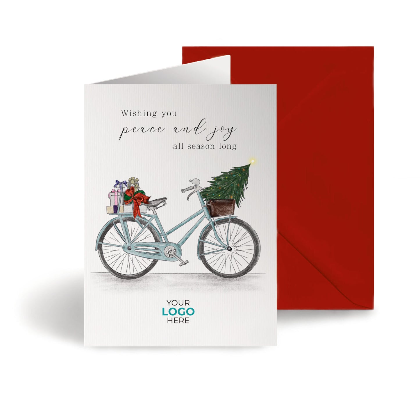 Christmas Bicycle' Branded Christmas Cards image 0