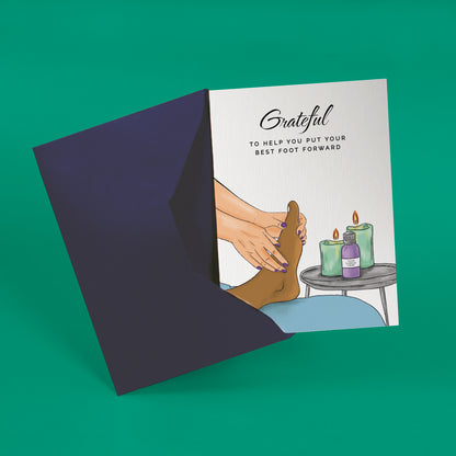 ‘Foot Massage’ Business Thank You Cards image 1