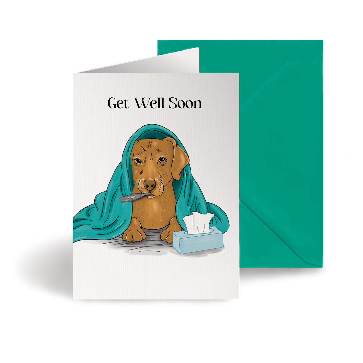 ‘Sick Dog’ Business Get Well Soon Cards image 0