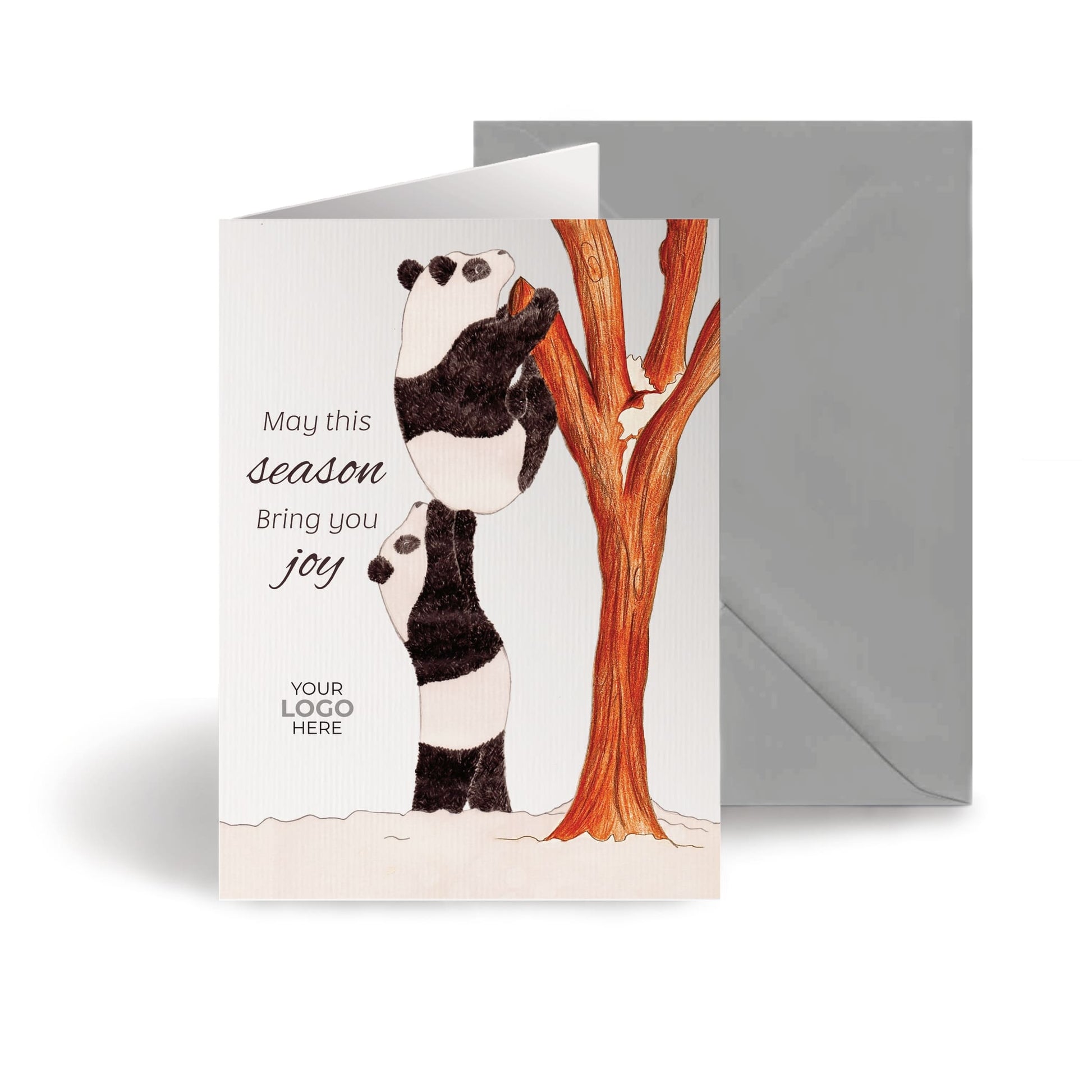 ‘Panda Tree’  Customised Corporate Christmas Cards image 0