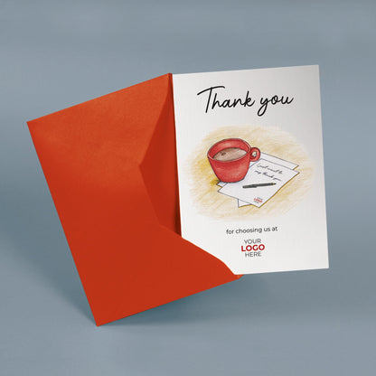 ‘Mug & Note’ Personalised Corporate Branded Financial Greeting Cards image 2