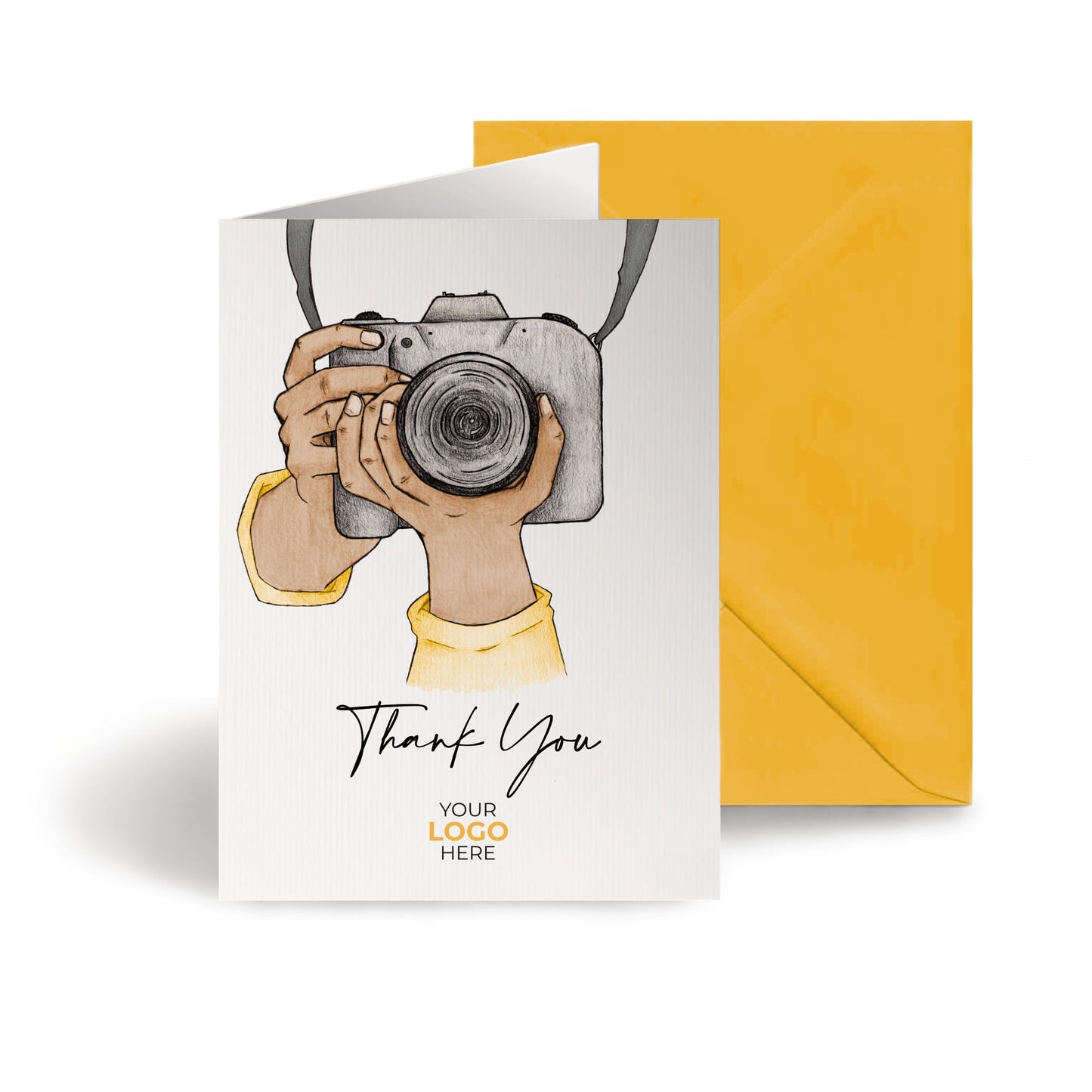 ‘Digital Camera’ Personalised Corporate Branded Creative Industries Greeting Cards image 0
