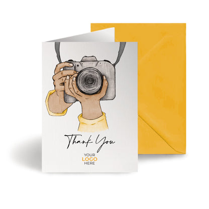 ‘Digital Camera’ Personalised Corporate Branded Creative Industries Greeting Cards image 0