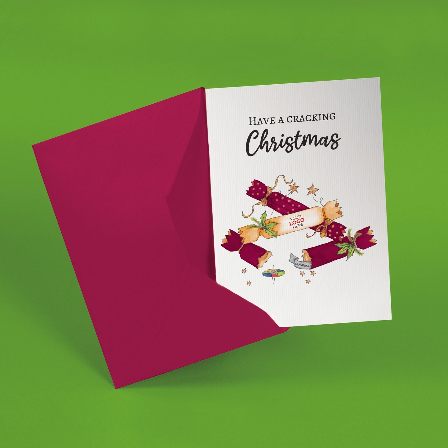 ‘Crackers’  Customised Corporate Christmas Cards image 1
