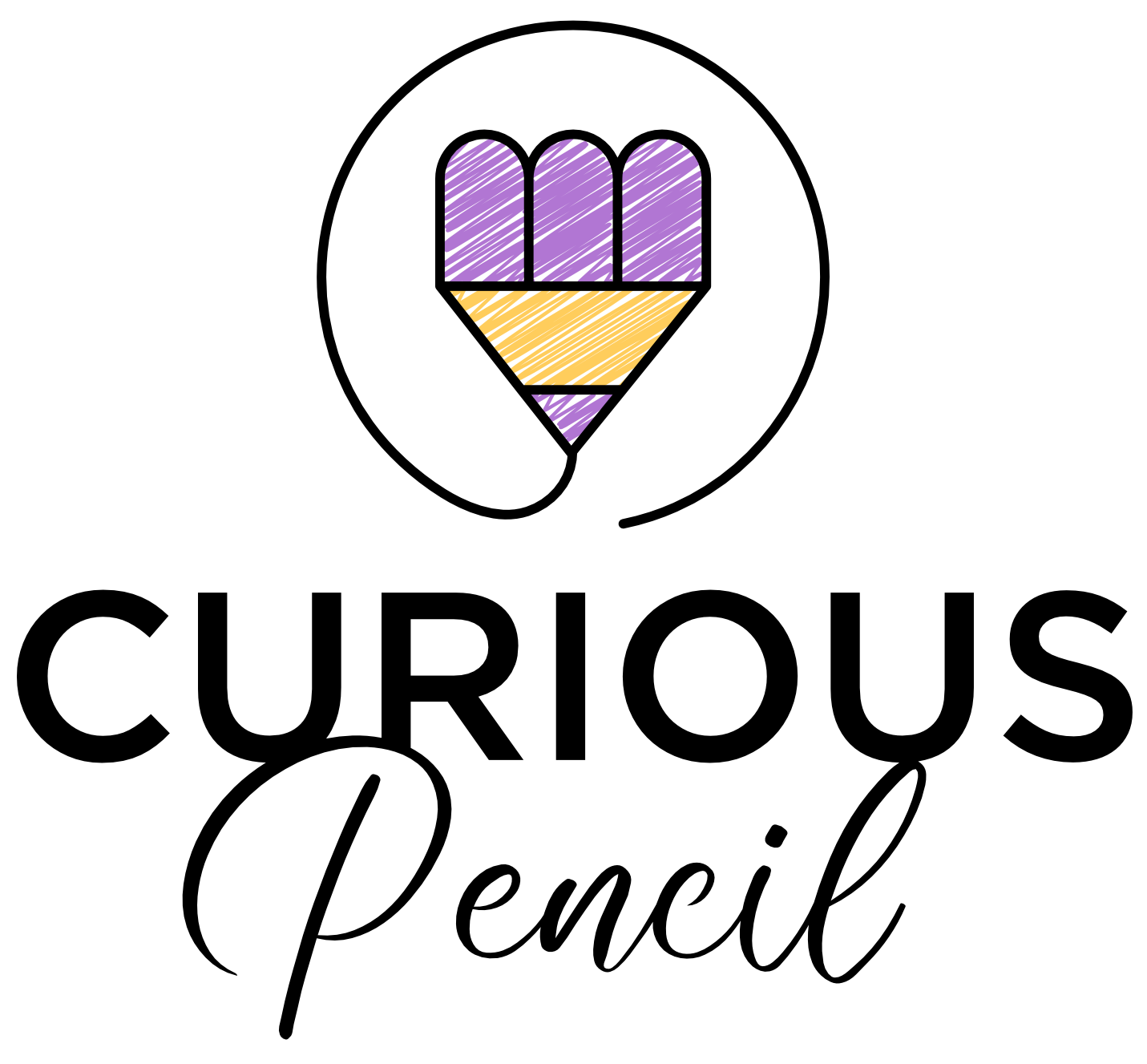 Curious Pencil Purple Logo